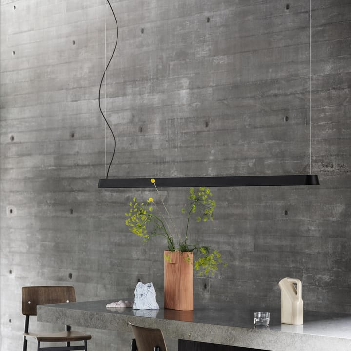 Linear hanglamp, grey, 87,2 cm Muuto