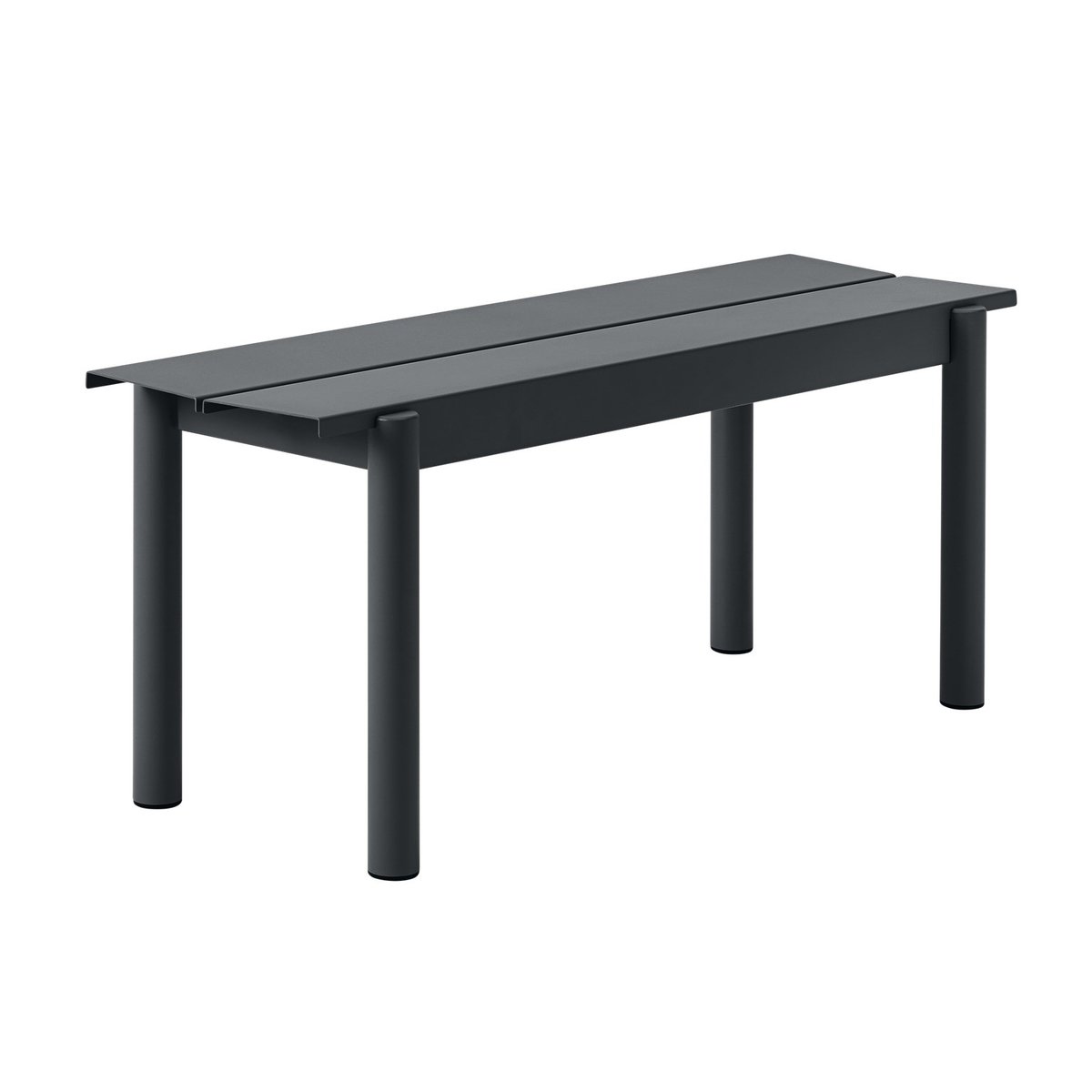 Muuto Linear steel bench bank 110x34 cm Black