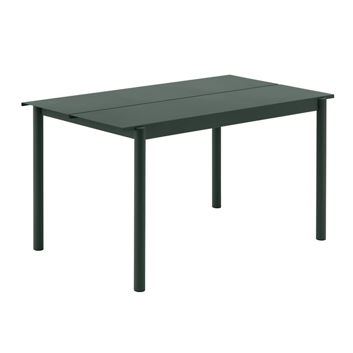 Linear steel table tafel 140x75 cm - Dark green - Muuto