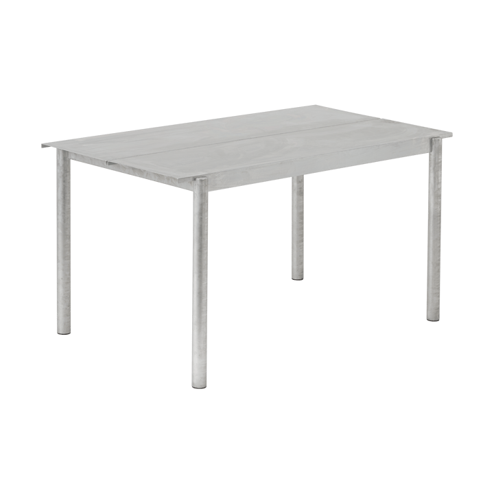 Linear steel table tafel 140x75 cm - Warm galvanized steel - Muuto