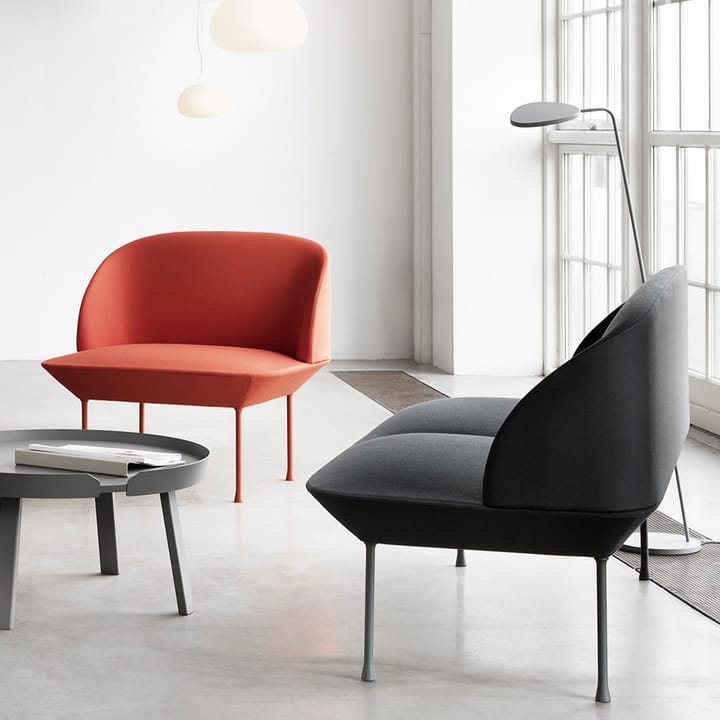 Oslo bank 2-zits, Steelcut 660-Dark red Muuto