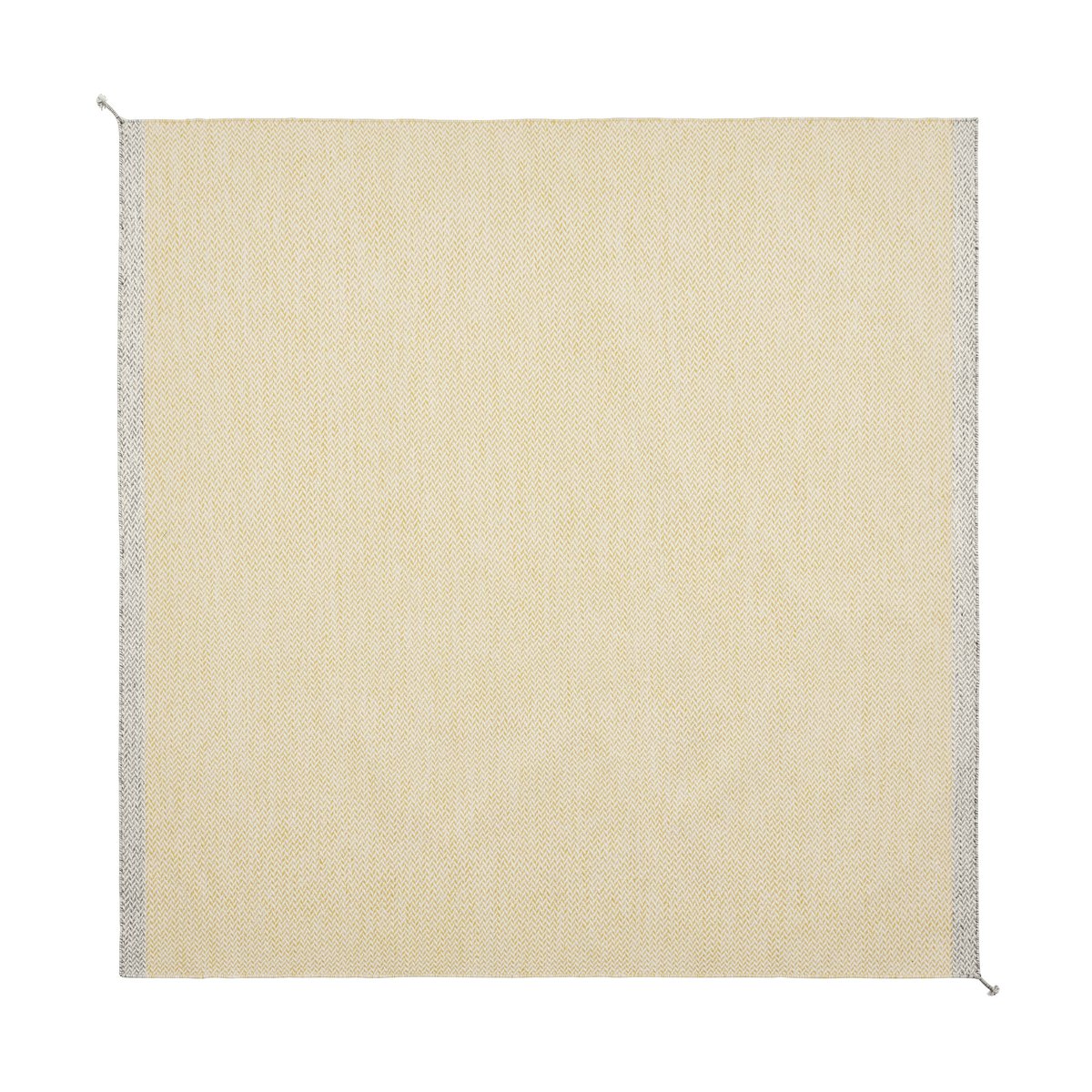 Muuto Ply vloerkleed 240x240 cm Yellow