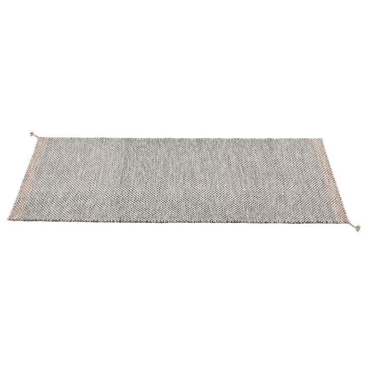 Ply wollen vloerkleed 80x200 cm - Black-white - Muuto