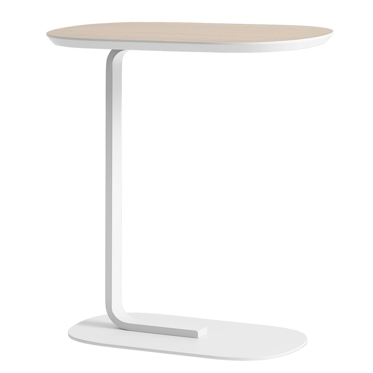 Muuto Relate bijzettafel 60,5 cm eiken, wit