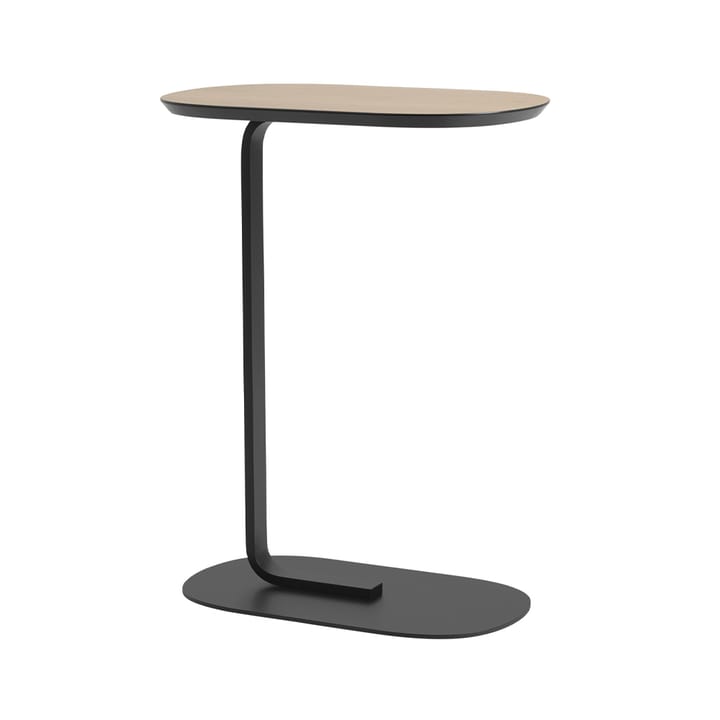 Relate Bijzettafel H: 73,5 cm - Oak veneer-Black - Muuto