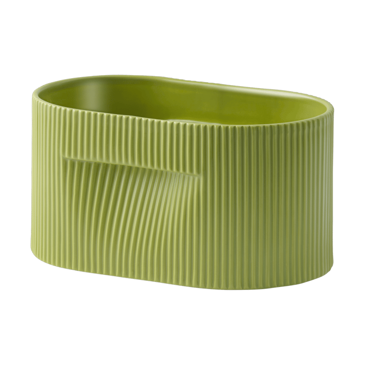 Ridge pot 13 cm, Moss green Muuto