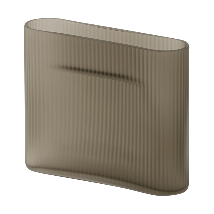 Ridge vaas bevroren glas 16,5 cm, Taupe Muuto