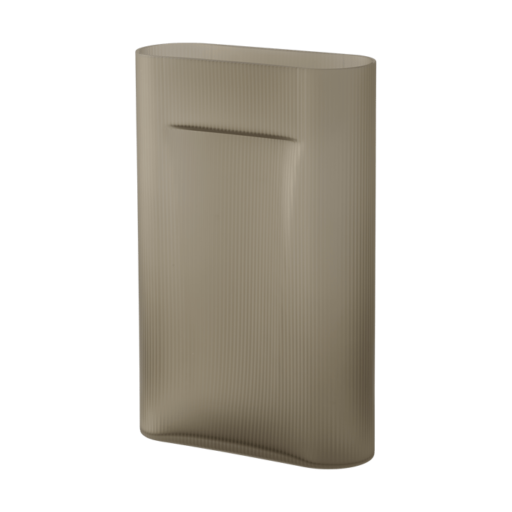 Ridge vaas bevroren glas 48,5 cm, Taupe Muuto