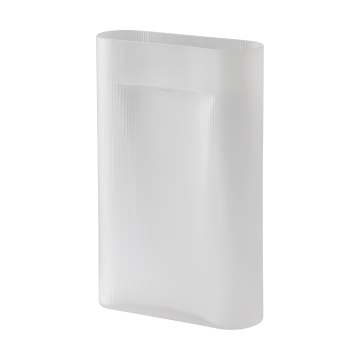 Ridge vaas bevroren glas 48,5 cm, White Muuto