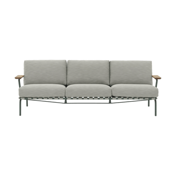 Settle 3-zits bank - Ribbed Weave 2 Dark green - Muuto