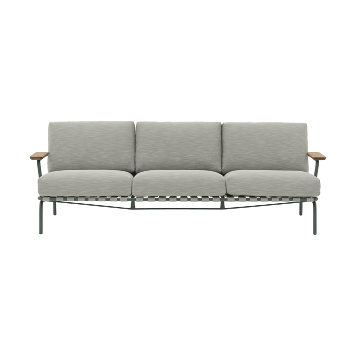 Settle 3-zits bank - Ribbed Weave 2 Dark green - Muuto