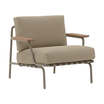 Settle Lounge Chair loungefauteuil - Ribbed Weave 5 Taupe - Muuto