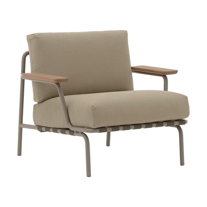 Settle Lounge Chair loungefauteuil - Ribbed Weave 5 Taupe - Muuto