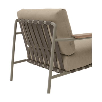 Settle Lounge Chair loungefauteuil - Ribbed Weave 5 Taupe - Muuto