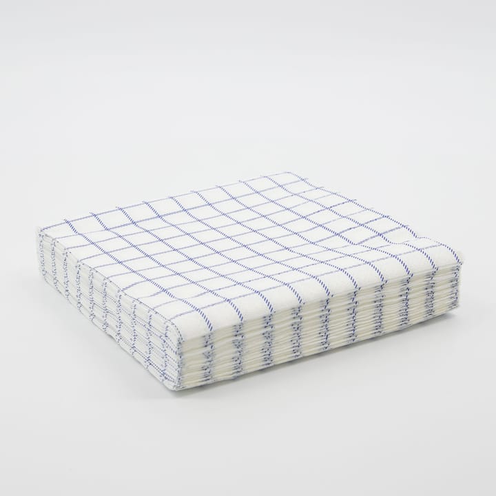 Check servetten 20x20 cm, Blauw Nicolas Vahé