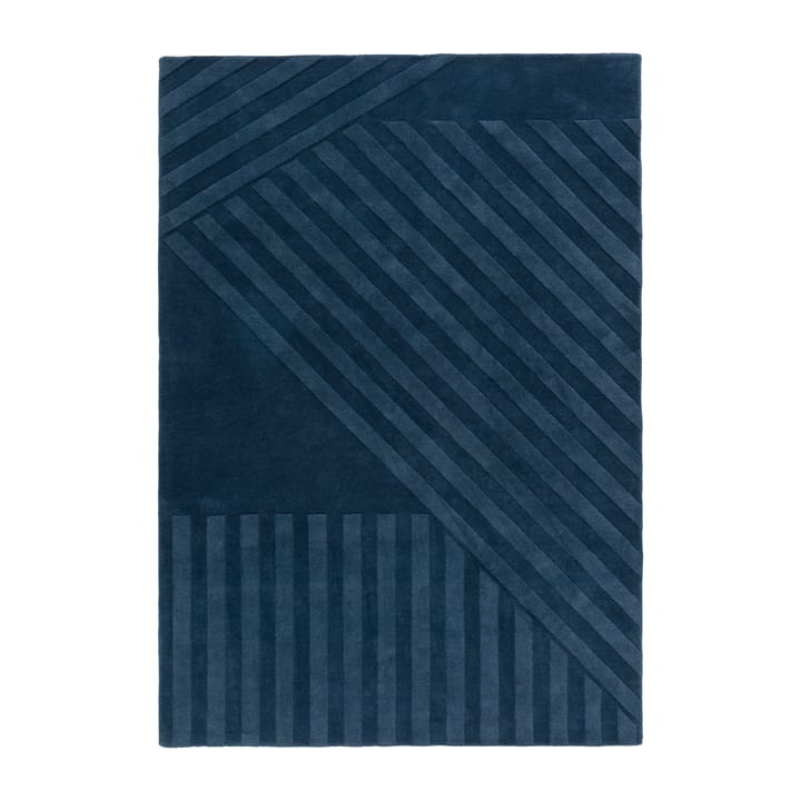 Levels wollen vloerkleed stripes blauw - 170x240 cm - NJRD