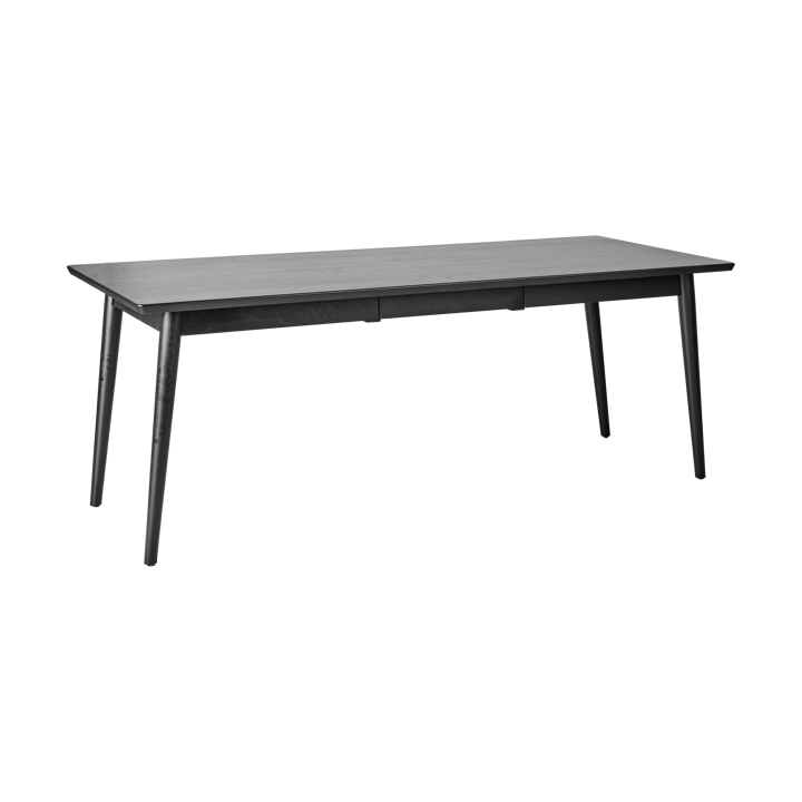 VIOR eettafel 90x200 cm, Zwart gelakt eiken NJRD