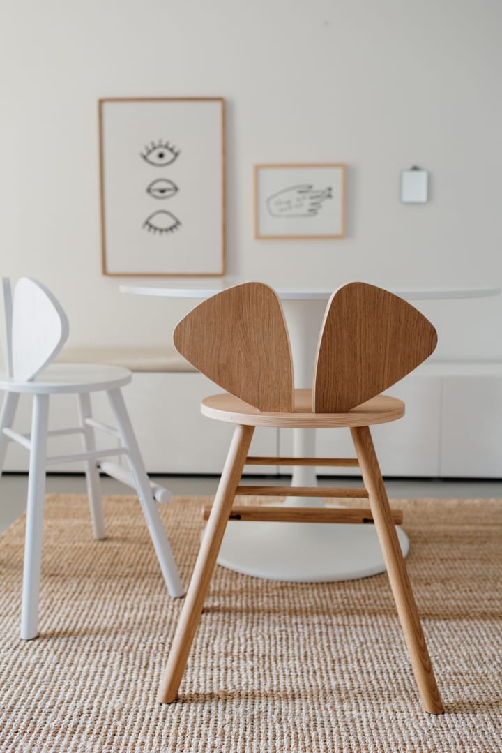 Mouse Chair Junior stoel, Eiken Nofred