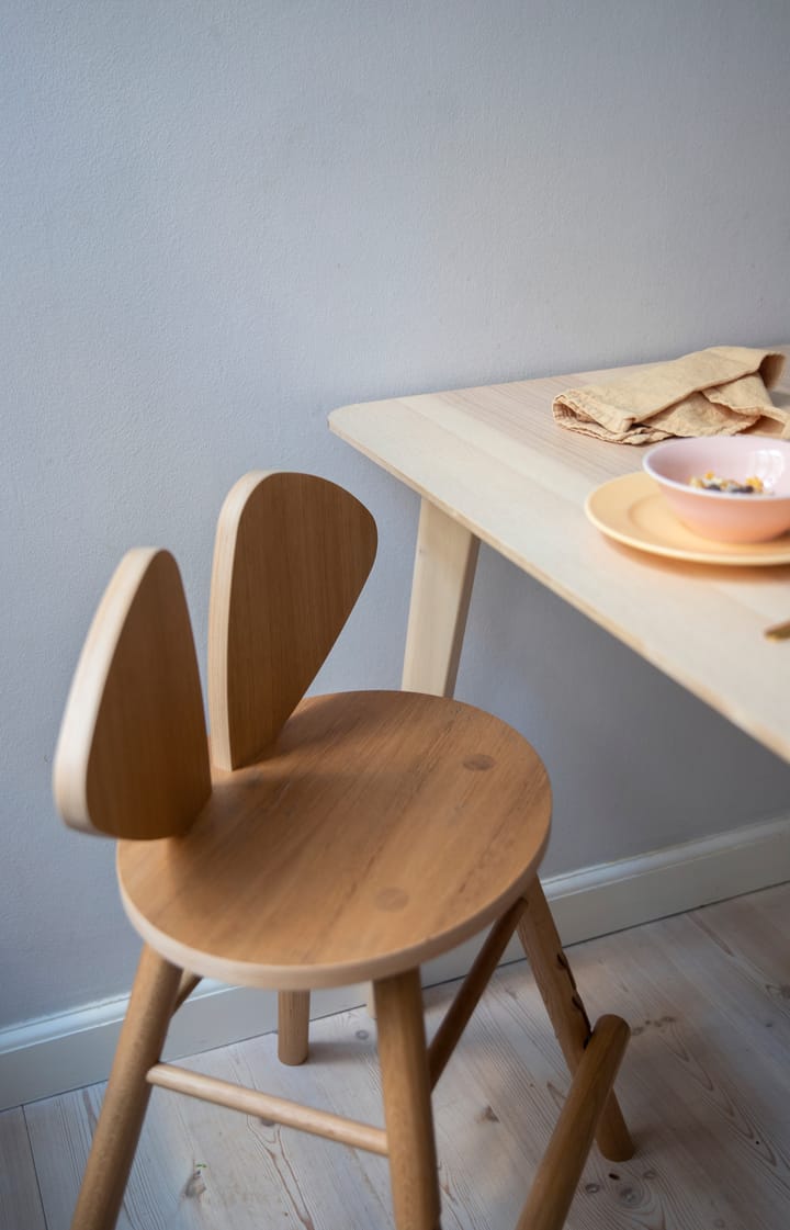 Mouse Chair Junior stoel, Eiken Nofred