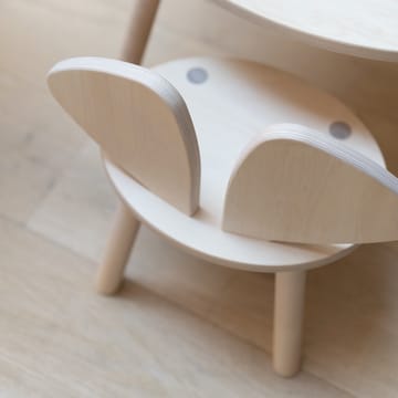 Mouse Chair kinderstoel - Wit gepigmenteerd - Nofred