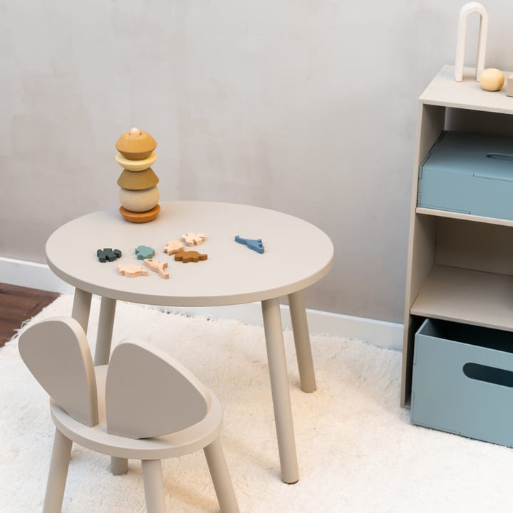 Mouse set kinderstoel + tafel - Beige - Nofred