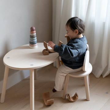 Mouse set kinderstoel + tafel - Berken - Nofred