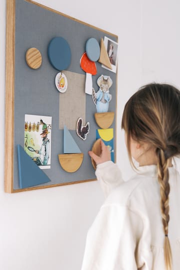 Noticeboard magneetbord + 3 magneten - Blauw - Nofred