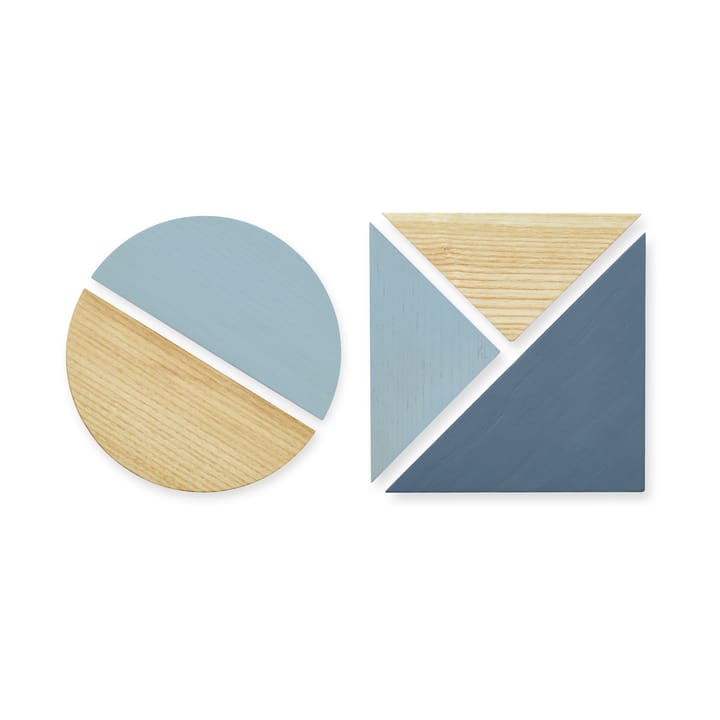 Pin Magnets magneetset 5-delig, Blauw Nofred