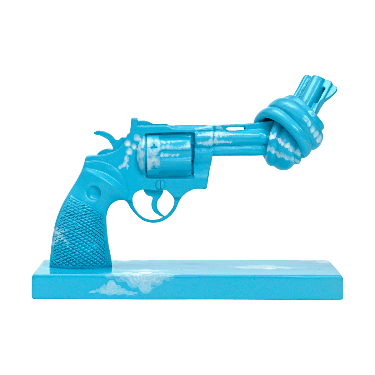 Non Violence Imagine dekoration 30 cm Blauw-wit