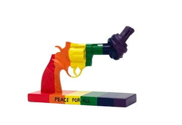 Peace for All dekoration 19 cm - Multi - Non Violence