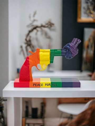 Peace for All dekoration 19 cm - Multi - Non Violence