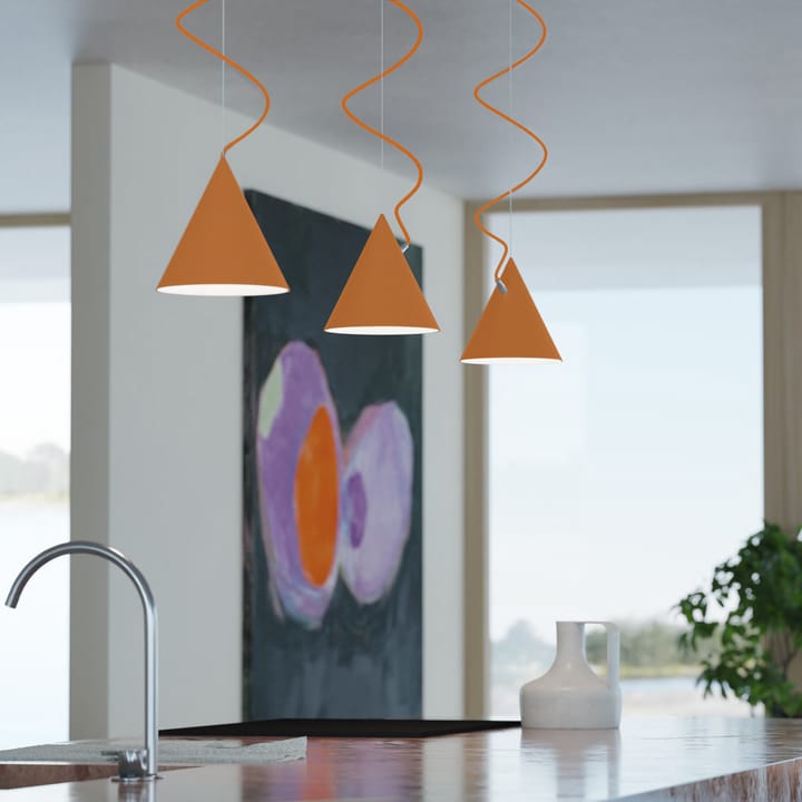 Castor hanglamp 20 cm - Oranje-oranje-zilver - Noon