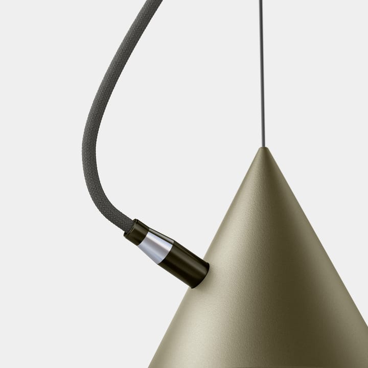 Castor hanglamp 40 cm - Olijfgrijs-donkergrijs-zwart - Noon