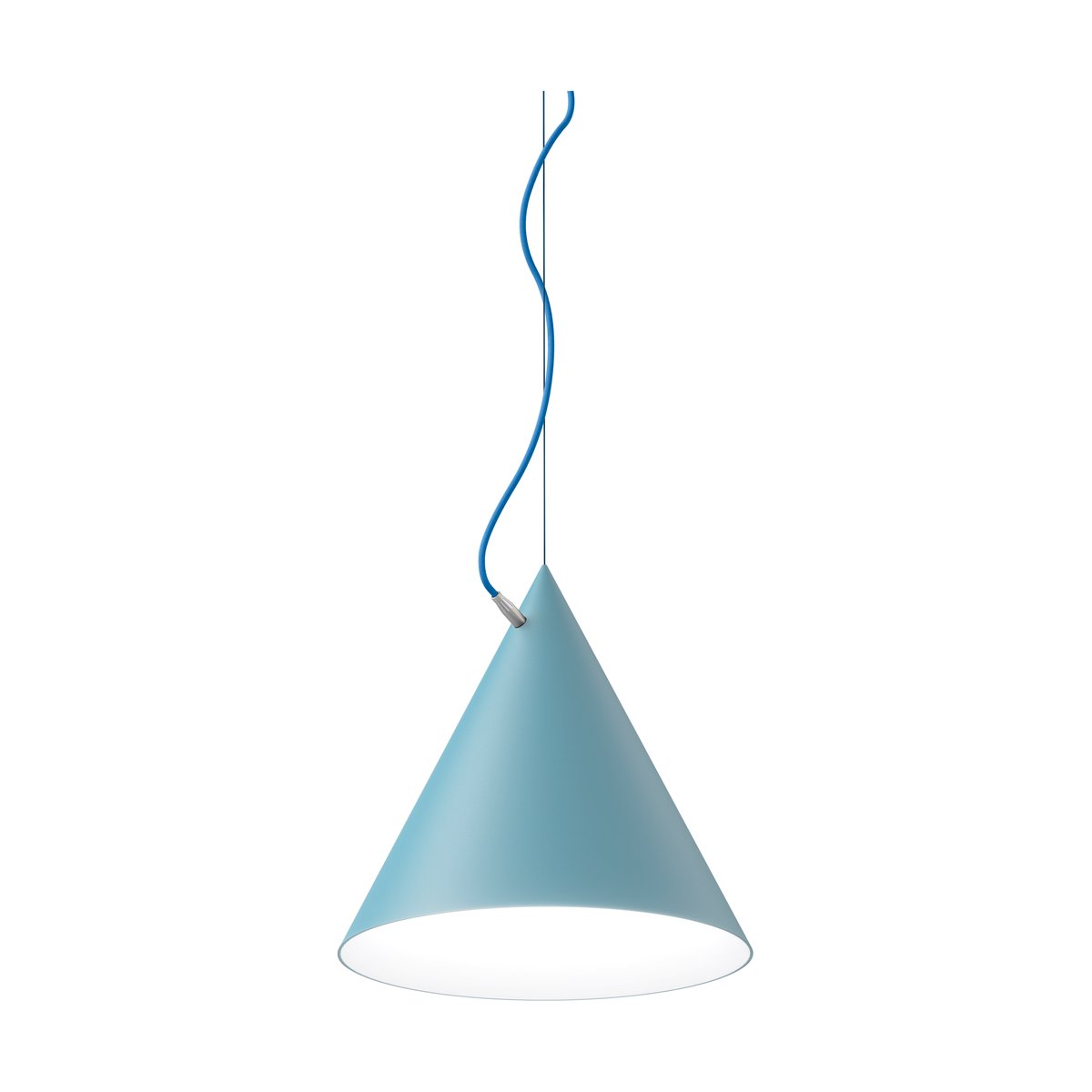 Noon Castor hanglamp 40 cm Pastelblauw-lichtblauw-zilver