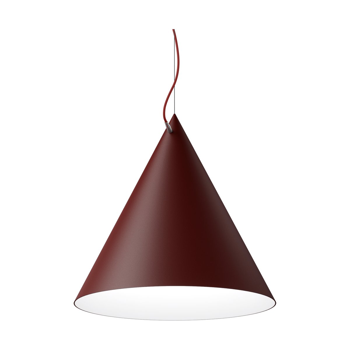 Noon Castor hanglamp 60 cm Bordeauxrood-donkerrood-messing