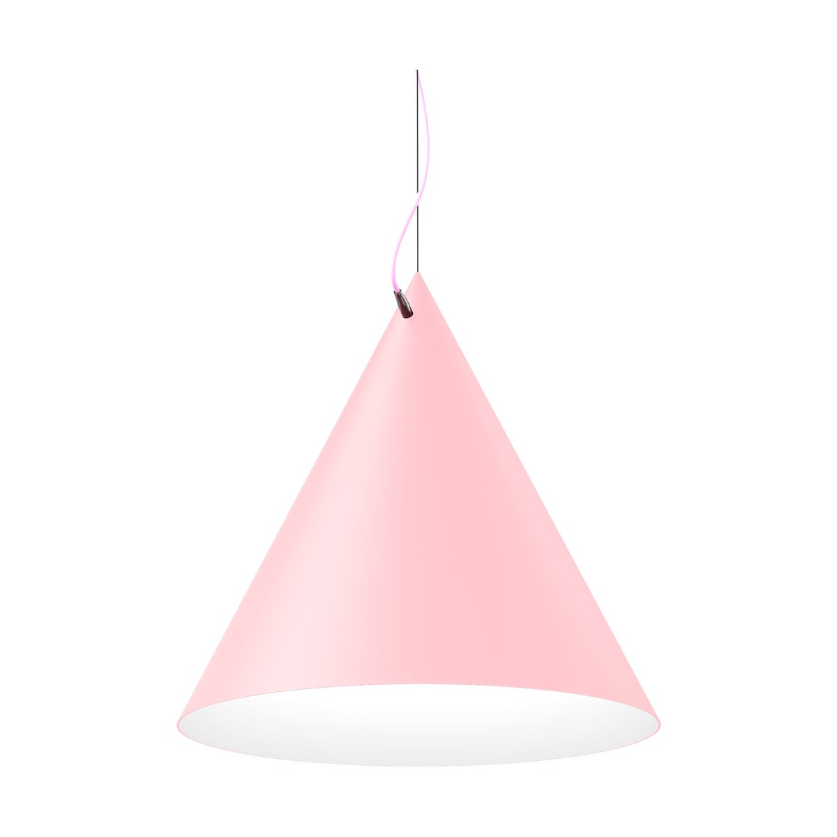 Noon Castor hanglamp 60 cm Roze-roze-zilver