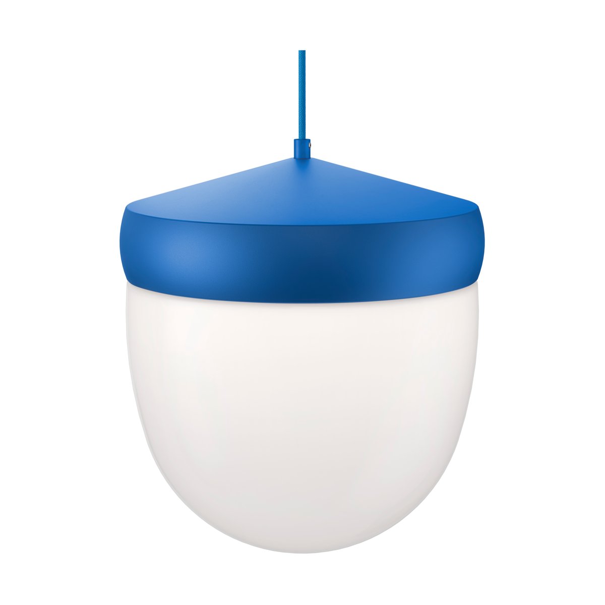 Noon Pan hanglamp frosted 30 cm Blauw-blauw