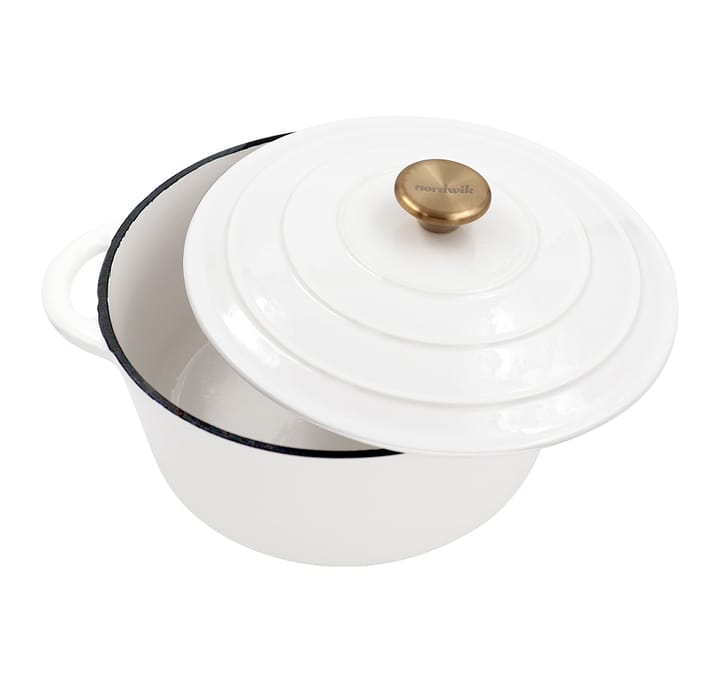 Nordwik gietijzeren braadpan 5 L - Wit - Nordwik