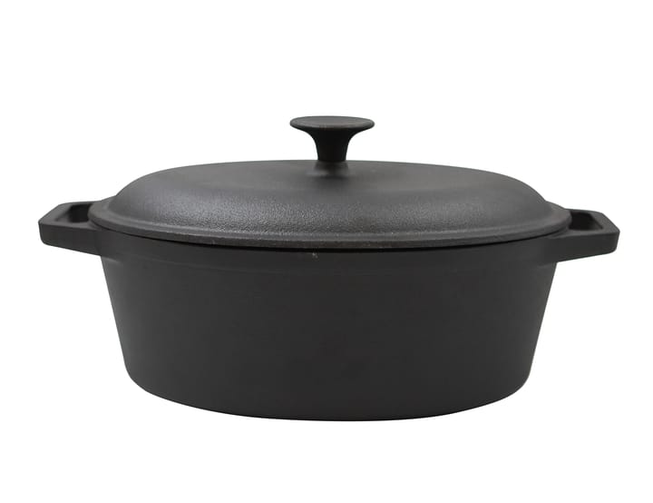 Nordwik gietijzeren braadpan ovaal 4 l - Zwart - Nordwik