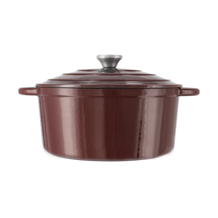 Nordwik gietijzeren pan rond 5 l - Burgundy - Nordwik