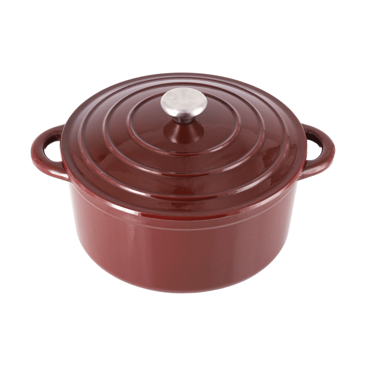 Nordwik gietijzeren pan rond 5 l - Burgundy - Nordwik