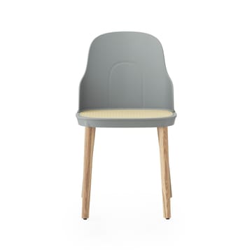 Allez molded wicker stoel - Grijs-eikenhout - Normann Copenhagen