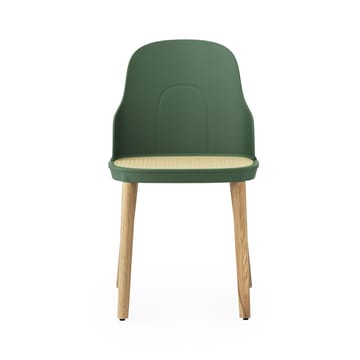 Allez molded wicker stoel - Park green-eiken - Normann Copenhagen