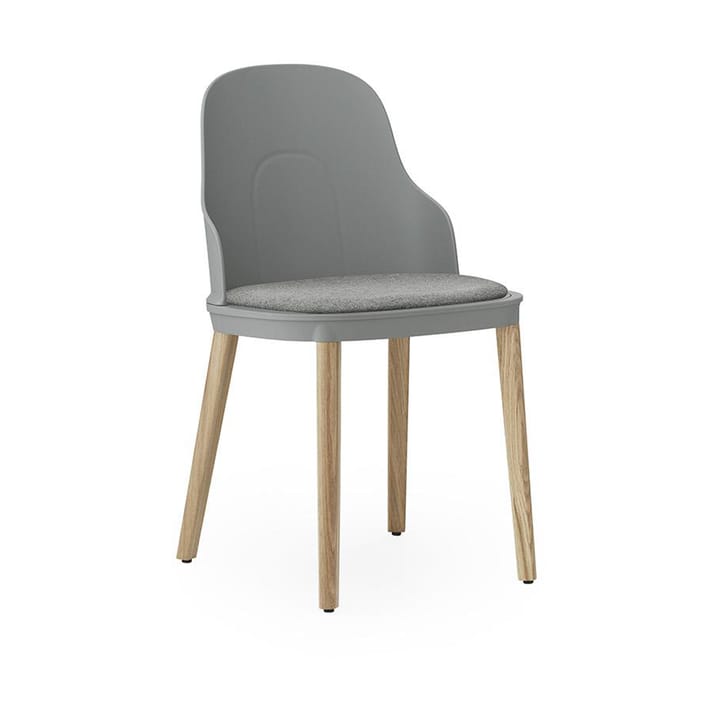 Allez stoel met kussen en eiken poten, Grey Normann Copenhagen