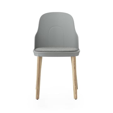 Allez stoel met kussen en eiken poten - Grey - Normann Copenhagen