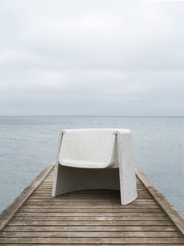 Bit Lounge Chair stoel - Wit - Normann Copenhagen