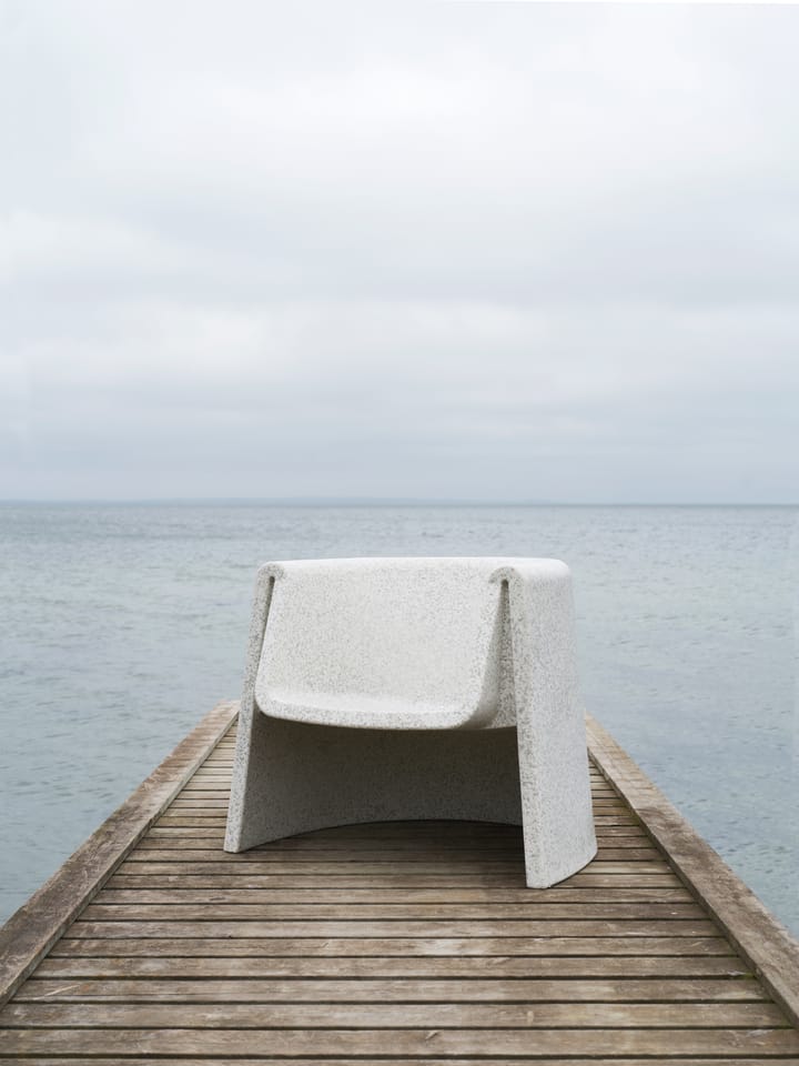 Bit Lounge Chair stoel, Wit Normann Copenhagen