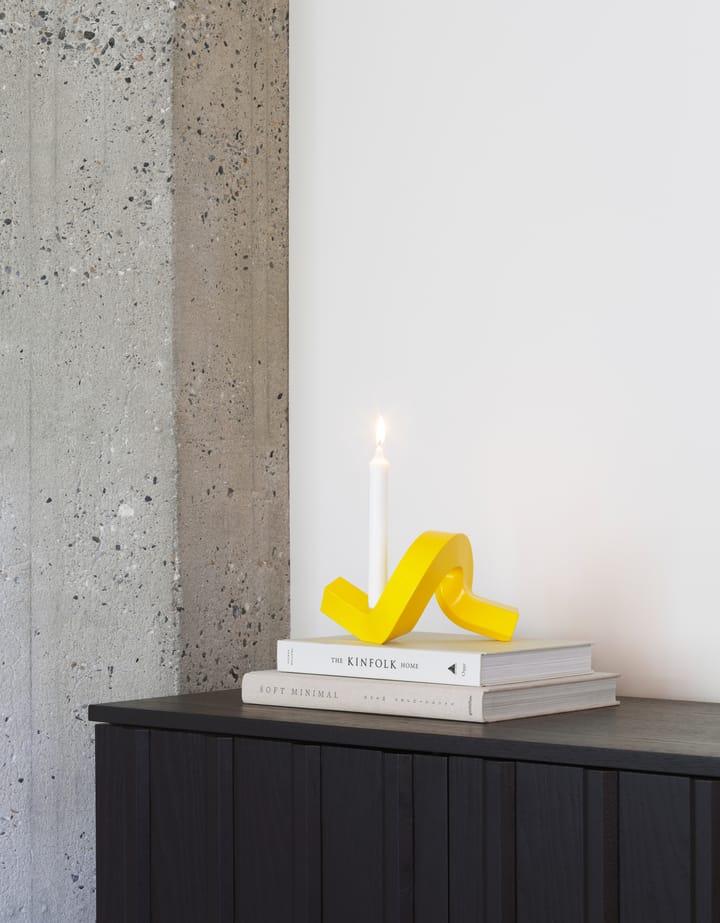 Crooked kandelaar 1 - Yellow - Normann Copenhagen