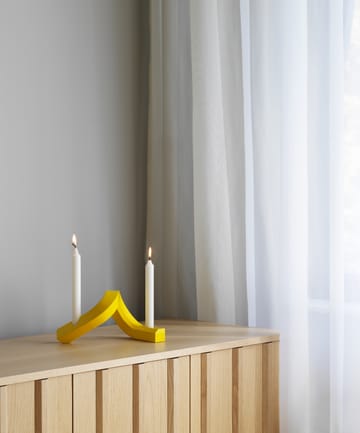 Crooked kandelaar 2 - Yellow - Normann Copenhagen