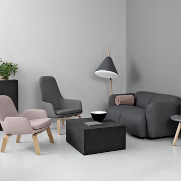 Era Low loungestoel - leer tango zwart - Normann Copenhagen